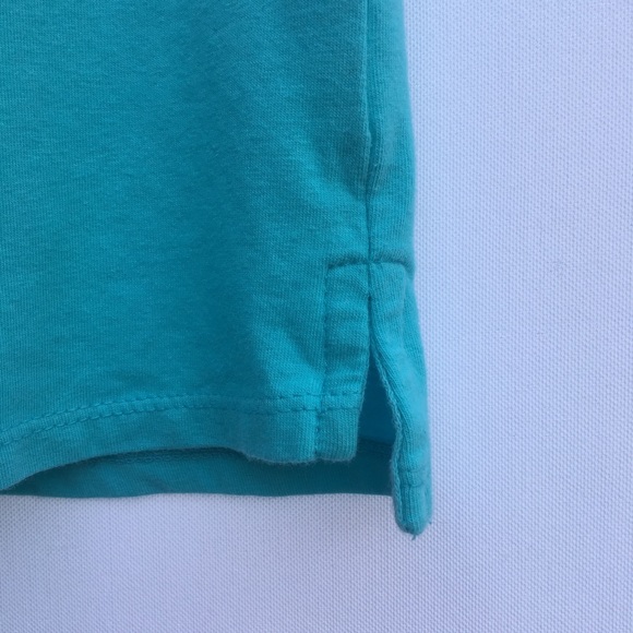 GreenDog Girl Blueish/Green Medium Sleeveless Polo - Picture 6 of 12